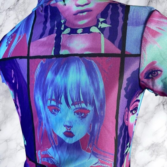 Dolls Kill Current Mood E-Girl Ego Mini Dress - Picture 6 of 12